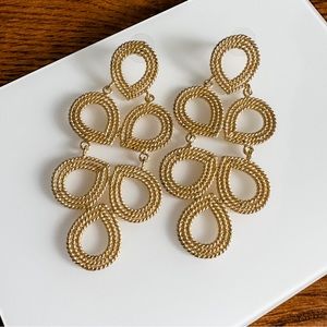 Lisi Lerch Ginger Earrings, Gold, Summer, Statement, Southern Charm